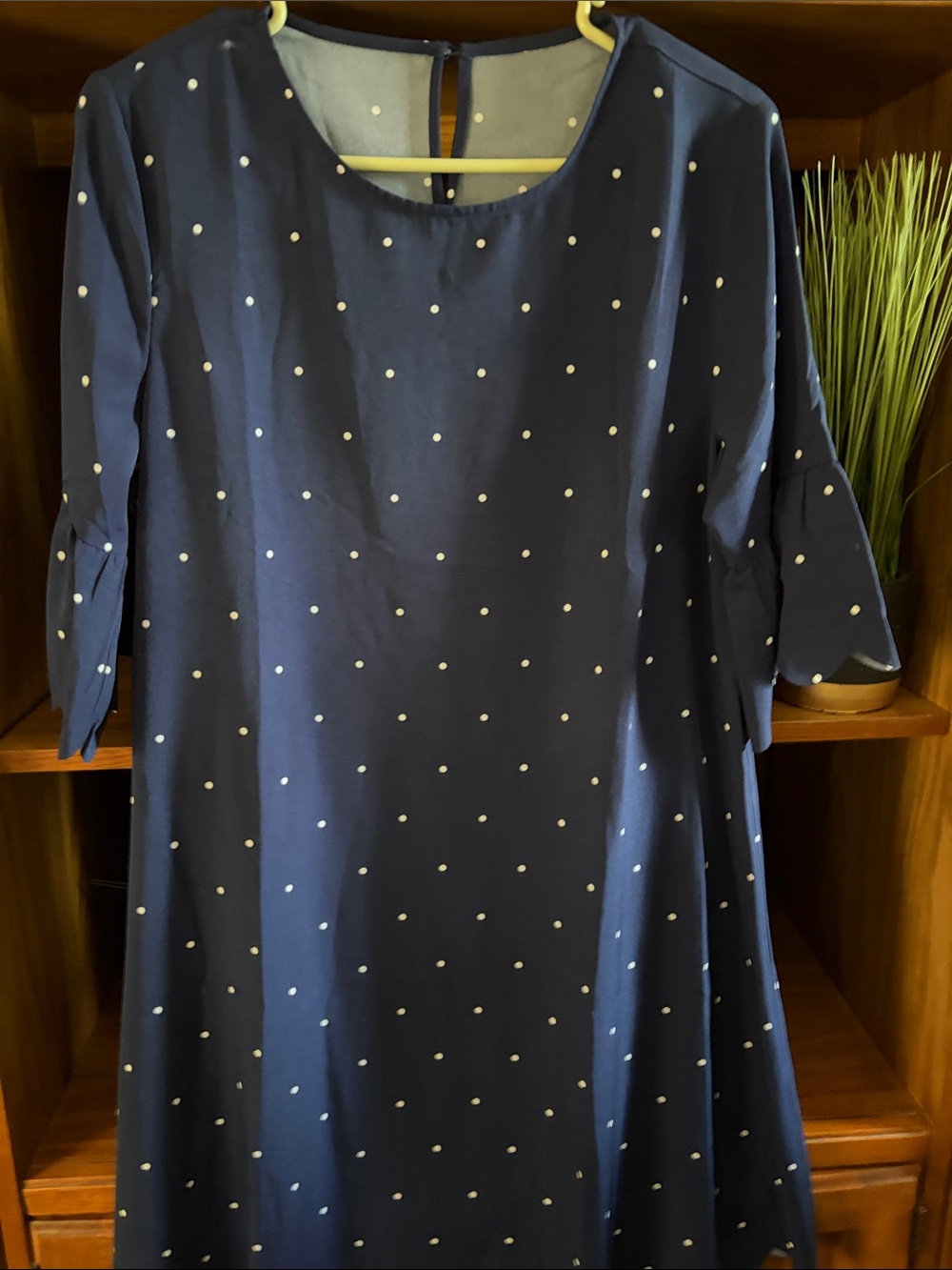 Trendy boutique Navy Polka Dot Dress